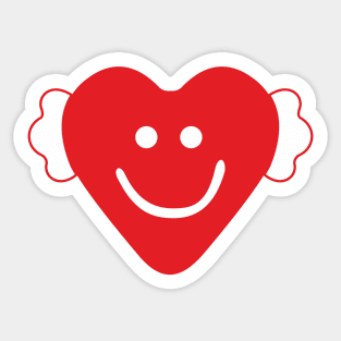 Cute Red Candy Heart Sticker